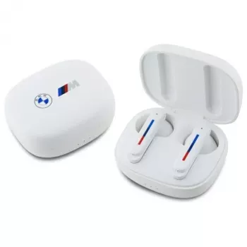 BMW BMBEMIATP20LOH True Wireless Stereo (TWS) Bluetooth 5.1 In-Ear Headphones with Charging Cradle - White