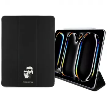 Karl Lagerfeld KLFC13PM24SAKCK iPad Pro 13 M4 2024 / M5 2025 Book Cover Black Saffiano Magnetic Karl & Choupette