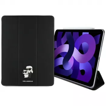 Karl Lagerfeld KLFC13RM24SAKCK iPad Air 13 M2 2024 / M3 2025 / M4 2026 Book Cover Black Saffiano Magnetic Karl & Choupette