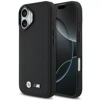 BMW M Quilted Logo MagSafe Case for Apple iPhone 17, Black