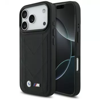 BMW M Quilted Logo MagSafe Case for Apple iPhone 17 Pro, Black