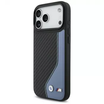 BMW M Carbon Logo MagSafe Case for iPhone 17 Pro Max Blue