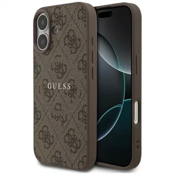 Guess 4G Ring Classic Logo MagSafe Case for iPhone 17 - Brown