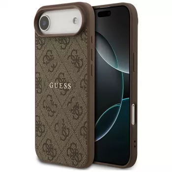 Guess 4G Ring Classic Logo MagSafe Case for iPhone Air Brown