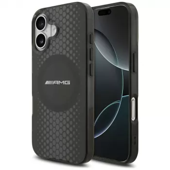 MERCEDES AMG Double Layer Transparent Graphics MagSafe Case for iPhone 17 Black