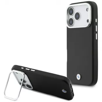 BMW M Sign Metal Logo MagSafe Case for iPhone 17 Pro, Black