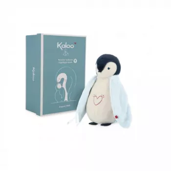 Kaloo Complices Penguin Plush Night Light with 7-Colour LED and Lullabies