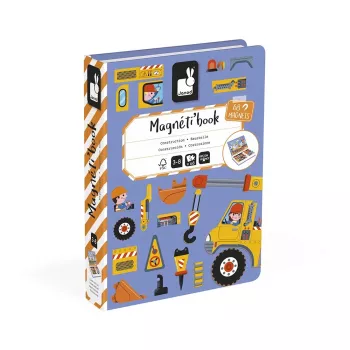 Janod Magnetibook Construction Site Magnetic Learning Game