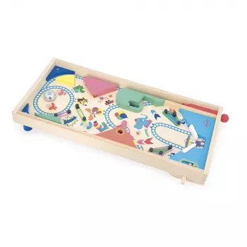 Janod Applepop Wooden Pinball Machine J03368