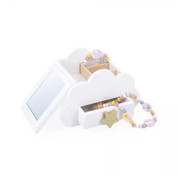 Janod Unicorn Musical Jewellery Box with Mirror, Necklace and Bracelet 3+