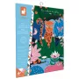 Janod Glow-in-the-Dark Crystal Mosaic Craft Kit - Night Jungle - Creative Activity for Children from 6 Years