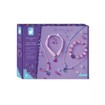 Janod Creative Jewellery Making Kit with Colour-Changing Charms 6+