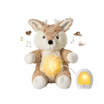 Cloud B Love Light Buddies Finley Fawn Plush Toy with Night Light and Soothing Sounds
