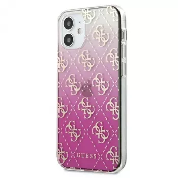 Guess GUHCP12SPCU4GGPI iPhone 12 mini 5.4 inch Pink Hard Case 4G Gradient
