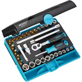HAZET 854T Socket Set - 1/4 inch - Metric/Imperial - 33-Piece - 6.3 mm - 1/4 inch