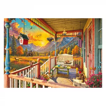SCHMIDT SPIELE Bergland-Veranda (1000 Pieces) Puzzle