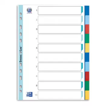Oxford Index DIN A4 Full Format Blank Colours Assorted 10-Part