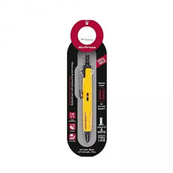 Tombow BC-AP52 Stick Pen - Yellow - Black Ink - 0.7 mm