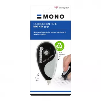 Tombow Correction Tape Roller Grip CT-CD5C11 5mm x 10m Black/White