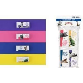 Tombow Erasers Die Schule der magischen Tiere White 4 Pieces