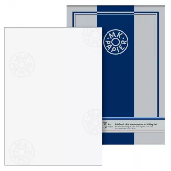 BRUNNEN Writing Paper with Watermark MK White DIN A4 80 g/m² 1 Pad - 80 g/m²