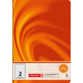 BRUNNEN School Exercise Book A5 Vivendi Lined 2 16 Sheets - A5