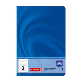 BRUNNEN Vivendi School Exercise Book Ruling 3, Lined Without Margin, A5, 16 Sheets