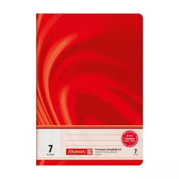 BRUNNEN Vivendi School Exercise Book Ruling 7, Squared Without Margin, A5, 16 Sheets