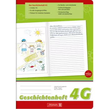 BRUNNEN Story Exercise Book A4 Ruling 4G 16 Sheets Practice Book