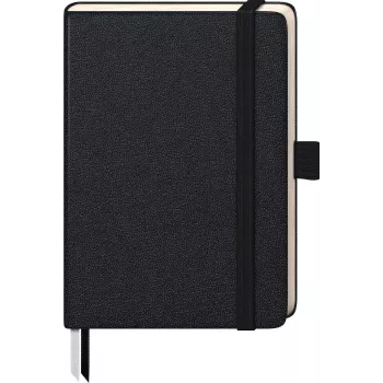 BRUNNEN KOMPAGNON notebook A6 squared black 96 sheets thread-bound