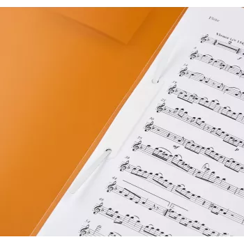 BRUNNEN FACT! report file A4 PP orange 150 sheets metal fastener