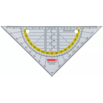 BRUNNEN set square OFFICE TO GO 16.0 cm transparent