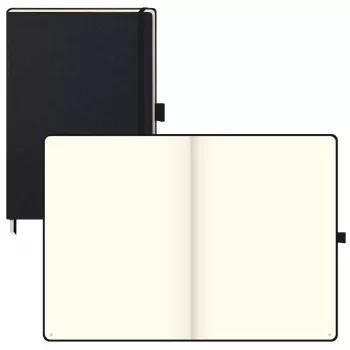 BRUNNEN KOMPAGNON Klassik A4 squared notebook, hardcover, black, 192 pages
