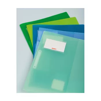 BRUNNEN FACT! report file polypropylene kiwi translucent A4