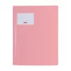 BRUNNEN FACT! exercise book folder polypropylene pastel pink translucent A4