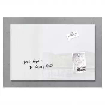 SIGEL Artverum Glass Magnetic Board 600 x 400 mm White Frameless