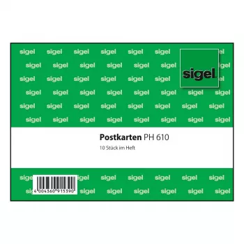SIGEL PH610 Self-Adhesive Display Panel A4 Green 10-Pack