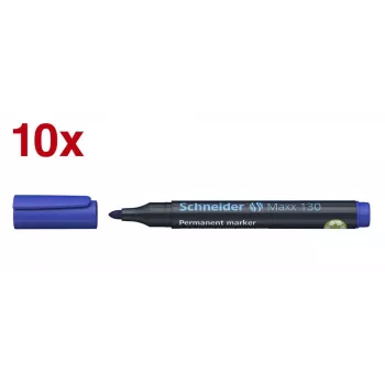 Schneider Maxx 130 Permanent Marker Blue 1.0 - 3.0 mm (10-Pack)