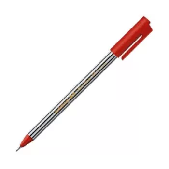 EDDING 89 Fineliner Pen Red 0.5 mm Round Tip Water-Based Ink Plastic Body