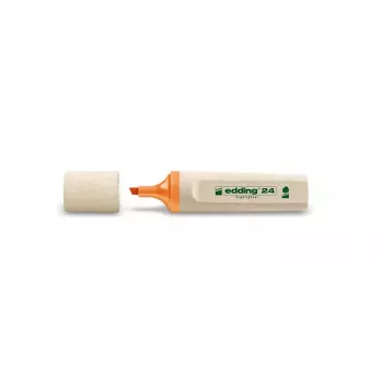 edding EcoLine 24 Highlighter, Chisel Tip, Orange, 10 Pieces