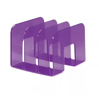 DURABLE TREND Document Box A4 - Violet Transparent - 165 mm Spine Width - 1500 Sheet Capacity