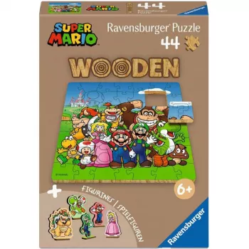 RAVENSBURGER Wooden Puzzle Children - Super Mario (44 Pieces)