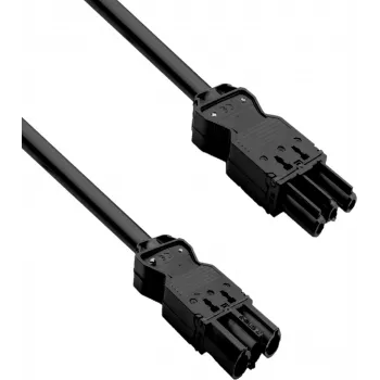 HELOS Device Extension Cable GST18 Compatible Plug to Coupler Black 10.0m
