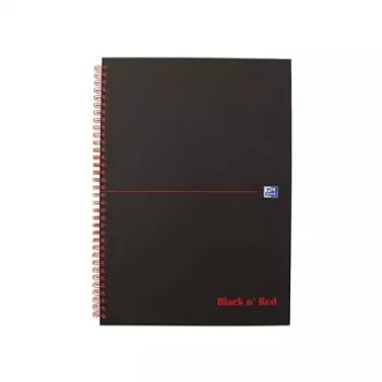 Oxford 400047609 Notebook A4 Squared Black 70 Sheets Matt