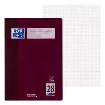 ELBA Universal Register A4 - 16 Sheets - Squared - Bordeaux - 100050314