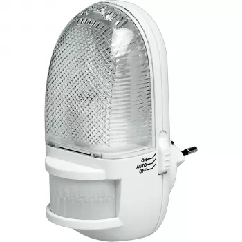 REV Night Light with Motion Sensor, LED, 1.5W, 100lm, Warm White, PIR Sensor, White