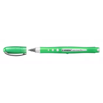 STABILO Worker Colorful Stick Pen Green 0.5 mm Ambidextrous Pack of 10
