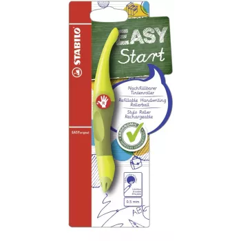 STABILO EASYoriginal Retractable Pen - Green Body - Blue Ink - 0.5 mm - Right-Handed