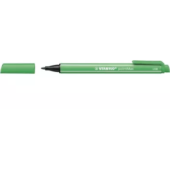 STABILO pointMax Fineliner Pen Green 0.8 mm Nylon Fibre Tip Water-Based Ink
