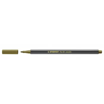 STABILO Pen 68 Metallic Fibre Pen - Gold - 1 Pen